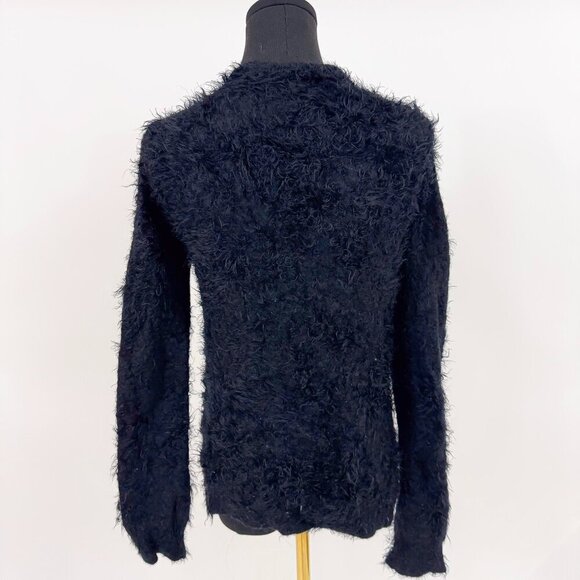 UNDERGROUND BRAND FURRY BLACK COLOR CARDIGAN - Picture 2 of 7